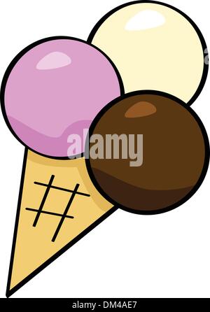 Cartoon ice cream Stock Vector