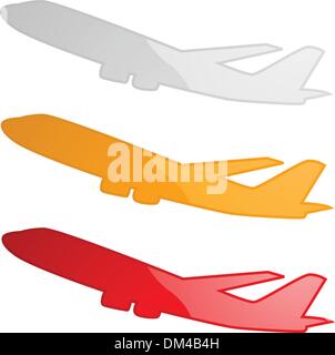 Three airplanes vector illustration Stock Vector Image & Art - Alamy
