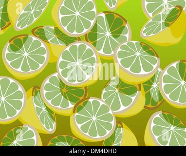 Green lemons Stock Vector