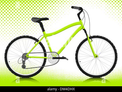 Bicycle on a white background. Vector. Stock Vector