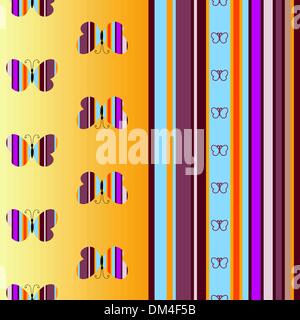 Seamless colorful striped pattern Stock Vector