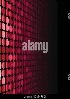 Halftone Background in Perspective. Stock Vector