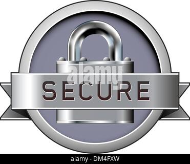Secure badge Stock Vector