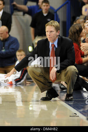 Gonzaga head coach Mark Few sends in a play during a NCAA college basketball game against Augustana held at the McCarthey Athletic Center in Spokane WA. Gonzaga would go onto win with a final score of 79-40. (Credit Image: © James Snook/Southcreek Global/ZUMApress.com) Stock Photo