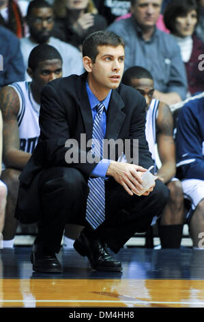 Bulldogs Gordon Hayward scores a last-second shot to win the over the Musketeers. Butler wins 69-68 over Xavier.Head Coach, Brad Stevens. (Credit Image: © Mike Taylor/Southcreek Global/ZUMApress.com) Stock Photo