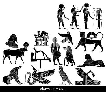 vector - Various themes of ancient Egypt Stock Vector