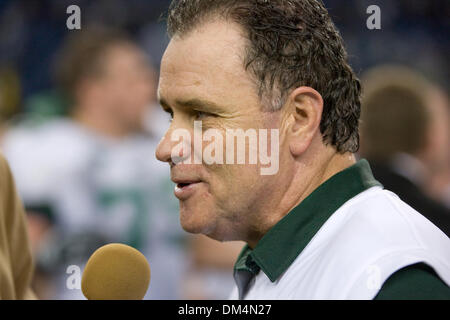 26 December 2009:  Marshall Thundering Herd Interim Head Coach /Defensive Coordinator Rick Minter is interviewed following the Little Caesars Pizza Bowl between the Marshall Thundering Herd and the Ohio Bobcats at Ford Field in Detroit Michigan.  The Marshall Thundering Herd defeated the Ohio Bobcats 21-17..Mandatory Credit: Frank Jansky / Southcreek Global (Credit Image: © Frank J Stock Photo