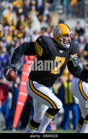 The Baltimore Ravens' Michael Oher walks dejectedly off the field after a  last minute interception by teammate Tom Zbikowski against the Pittsburgh  Steelers was disallowed. The Steelers defeated the Ravens, 23-20, at