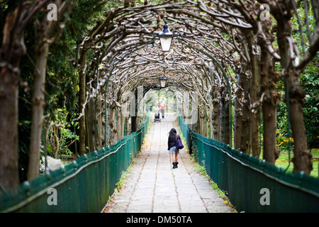 A view through St. Andrews Walk. Stock Photo