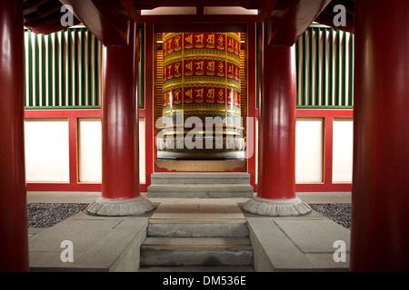 The rooftop garden in the Buddha Tooth Relic Temple and Museum in Chinatown, Singapore. Stock Photo