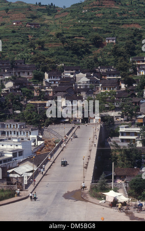 A flyover built in Fenghuang ancient town in Hunan Province, China Stock Photo