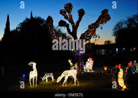 American X-mas and year end celebrations, San Jose CA Stock Photo