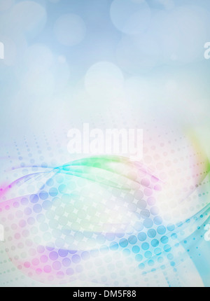 light blue flowing background with halftone Stock Photo - Alamy