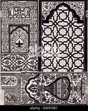 Designs from the Adina Mosque, Pandua, West Bengal AC1993.74.1 Stock Photo