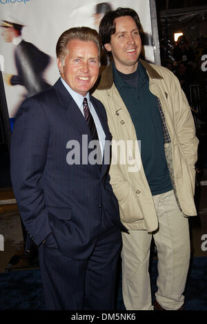 Dec. 16, 2002 - Westwood, CALIFORNIA, UNITED STATES - K28059FB ..CATCH ME IF YOU CAN . .INDUSTRY SCREENING AT THE MANN VILLAGE THEATRE,.IN WESTWOOD, CA. .12/16/2002 .. FITZROY BARRETT /    2002.MARTIN SHEEN AND SON RAMON ESTEVEZ(Credit Image: © Globe Photos/ZUMAPRESS.com) Stock Photo