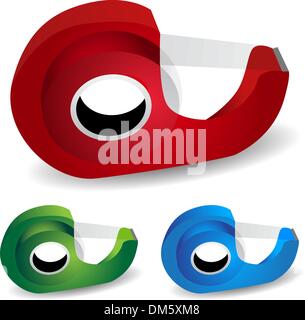 Tape Dispenser Stock Vector