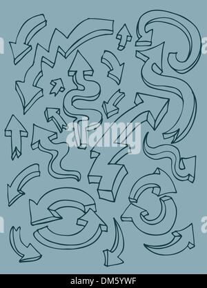 Arrow Set Stock Vector