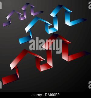 Property Line Icons Stock Vector