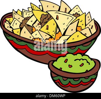 Nachos Tortilla Chips Stock Vector