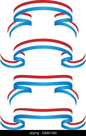 Ribbon Set - Patriotic Stock Vector