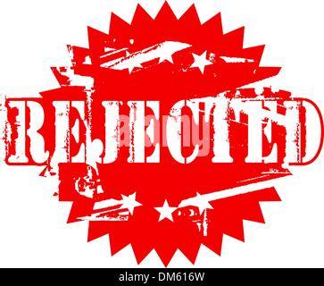 Rejected rubber stamp Stock Vector