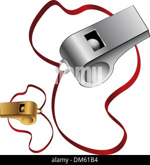 Whistle Set Stock Vector