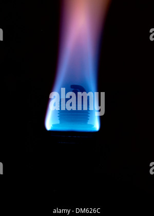 Detail of ignition, Spark set fuel on fire Stock Photo