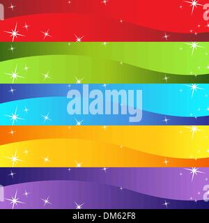 Sparkling Border Set Stock Vector