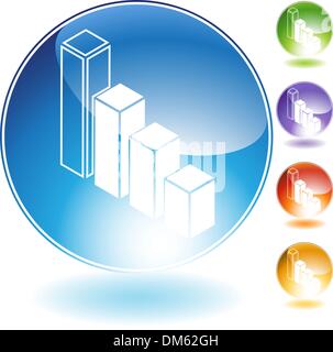 Bar Chart Icon Stock Vector