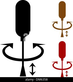 Screwdriver Icon Set Stock Vector