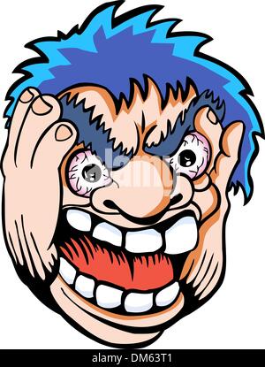 Angry Face Stock Vector