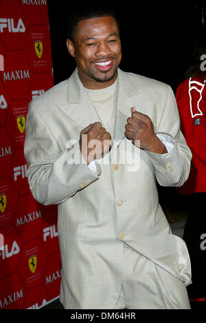 Mar. 14, 2002 - Los Angeles, CALIFORNIA - MAXIM MAGAZINE PARTY.''THE SEDUCTION OF SPEED''.AT THE LOUNGE @ ASTRA IN LOS ANGELES, CA.SUGAR SHANE MOSLEY. FITZROY BARRETT /    03-14-2002             K24386FB     (D)(Credit Image: © Globe Photos/ZUMAPRESS.com) Stock Photo