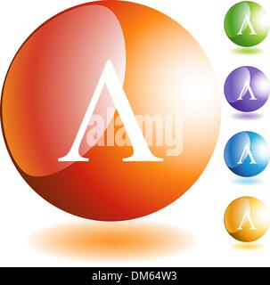 Greek Fraternity Symbol Icon Stock Vector