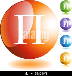 Greek Fraternity Symbol Icon Stock Vector