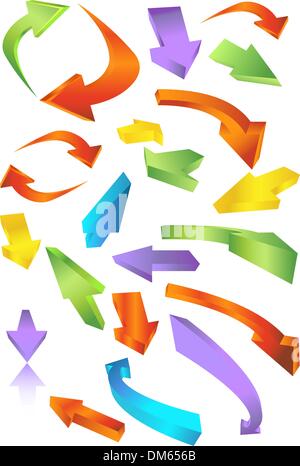 Directional Arrow Icons Stock Vector