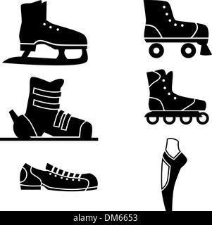 Sports Shoes Set Stock Vector