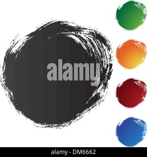 Square Brushstrokes Stock Vector
