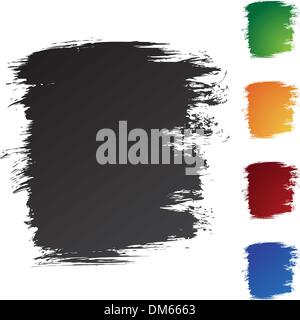 Square Brushstrokes Stock Vector