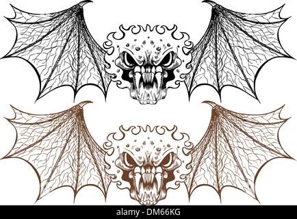 Winged Demons Stock Vector