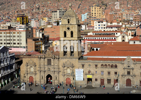 Church of St Francis, Iglesia de San Francisco, La Paz, Bolivia Stock Photo