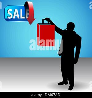 Businessman Shopper Stock Vector