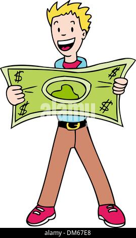 Making your dollar stretch Stock Vector