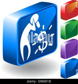 Money Problem Icon Stock Vector Image & Art - Alamy