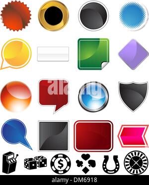 Gambling Variety Set Stock Vector