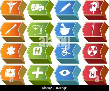 Medical Icon Set Stock Vector