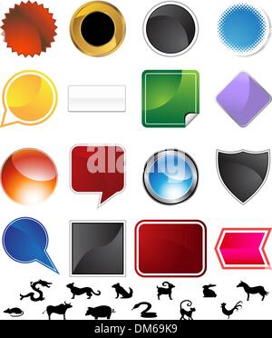Chinese Zodiac Variety Set Stock Vector