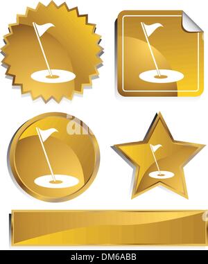 Goldish - Golf Stock Vector