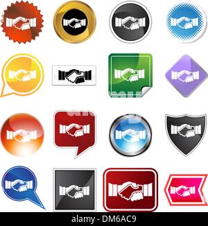 Handshake Variety Set Stock Vector