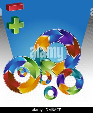 Chevron 3D Process Background Stock Vector