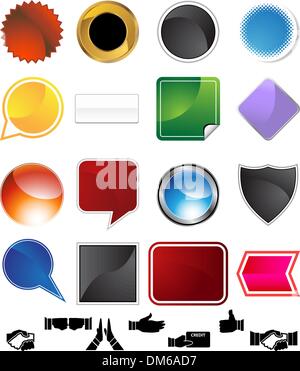Hand Gesture Variety Set Stock Vector